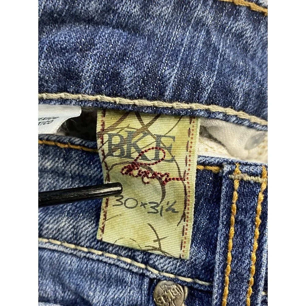 BKE Jeans Tenley Distressed Bootcut Stretch Western WOMENS 30 X 31 1/2 - Picture 7 of 15